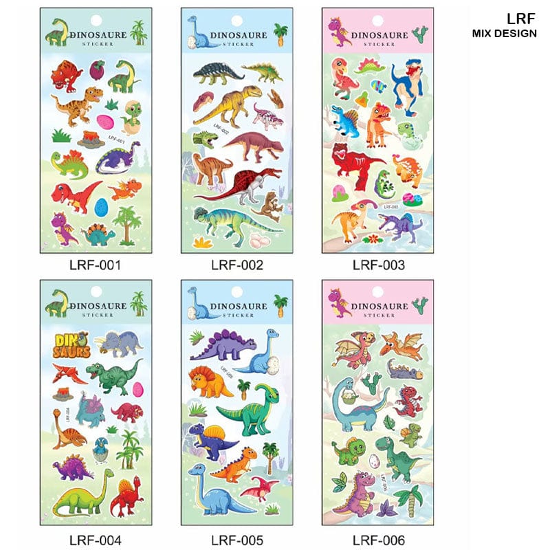 MG Traders Pack Stickers Lrf Dinosaure Journaling Sticker  (Contain 1 Unit)