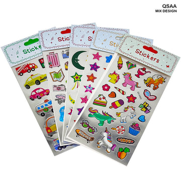 Qsaa Metalic Kids Journaling Sticker  (Contain 1 Unit)