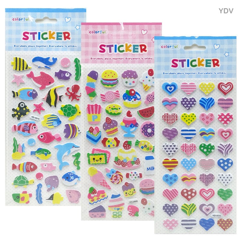 MG Traders Pack Stickers Ydv Foam Journaling Sticker (Ydv)  (Contain 1 Unit)