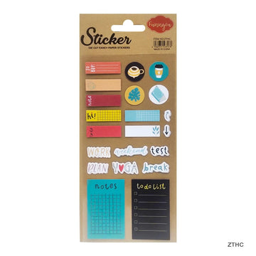 MG Traders Pack Stickers Zthc Scrapbook Paper Journaling Sticker  (Contain 1 Unit)