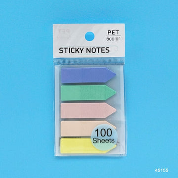 MG Traders Pack Sticky Notes 45155 Sticky Notes 12X45Mm Arrow 5 Pastel Color  (Contain 1 Unit)