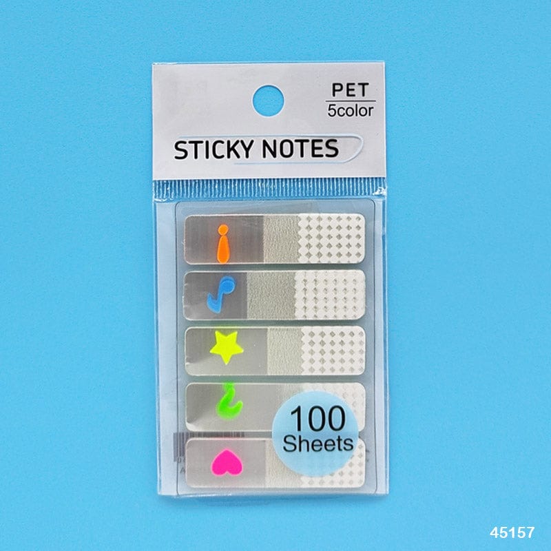 MG Traders Pack Sticky Notes 45157 Sticky Notes 12X45Mm 5 Tp Mark  (Contain 1 Unit)