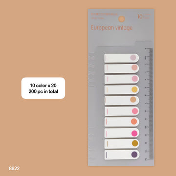 Cute Sticky Notes of 10 Colors for Daily planners, Pastel Sticky Notes