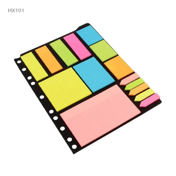Vibrant Sticky Notes & Page Markers Binder Set for Organization & Creative Use
