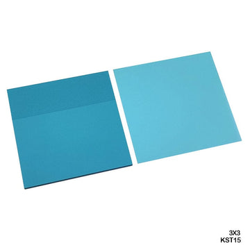 Kst15 3X3 Sticky Note Plastic Blue  (Contain 1 Unit)
