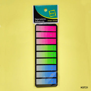 Kst21 Sticky Note Plastic Fluorescent Sign  (Contain 1 Unit)