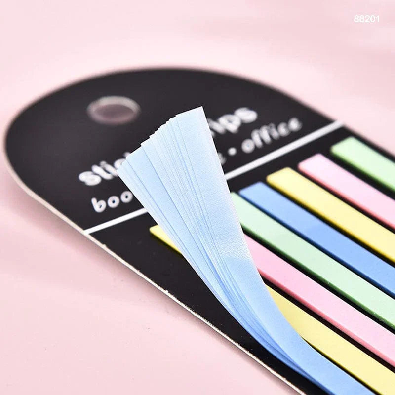 MG Traders Pack Sticky Notes Sticky Notes Pastle 8 Stripe 14Cmx5Mm (88201)  (Contain 1 Unit)