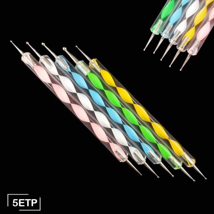 MG Traders Pack Tools 5Pc Emboss Tool Acrylic Handle (5Etp)  (Contain 1 Unit)