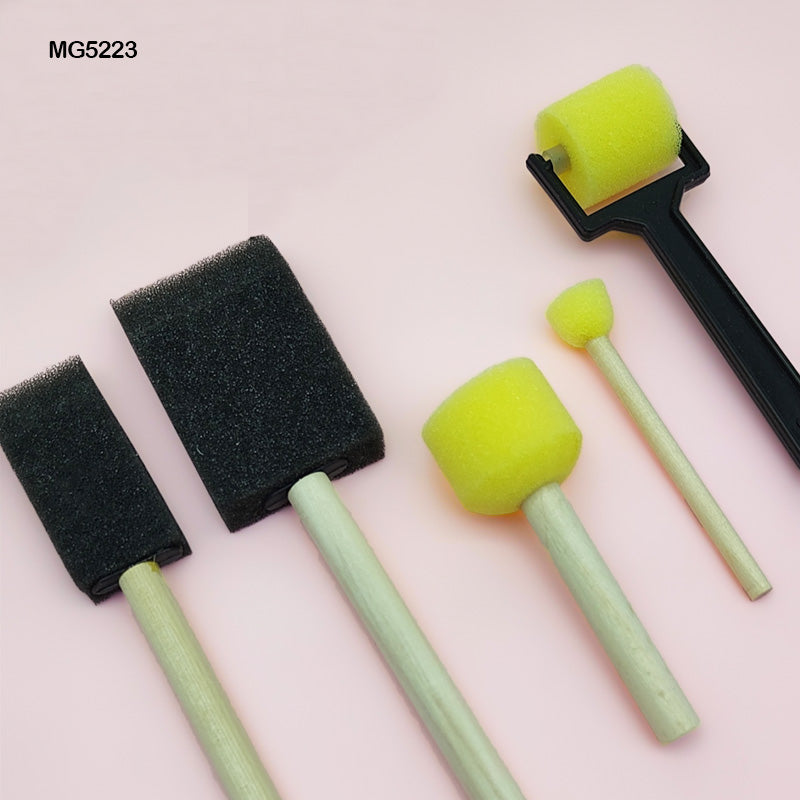 MG Traders Pack Tools 5Pc Mixed Sponge Brush And Tool (Mg5223)  (Contain 1 Unit)