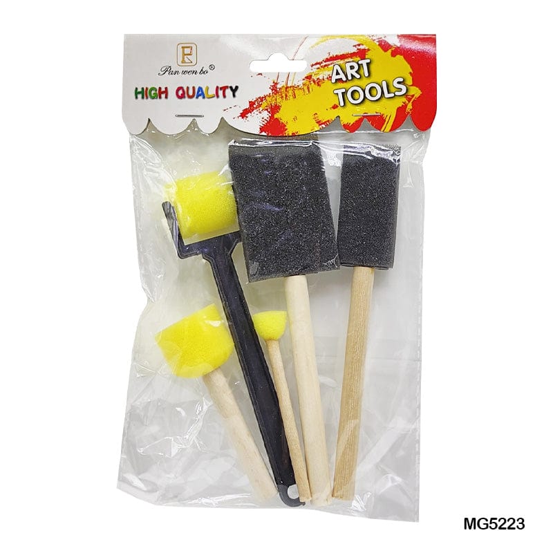 MG Traders Pack Tools 5Pc Mixed Sponge Brush And Tool (Mg5223)  (Contain 1 Unit)