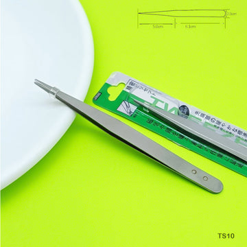 MG Traders Pack Tweezer Ts10 Tweezer Stainless Steel  (Contain 1 Unit)