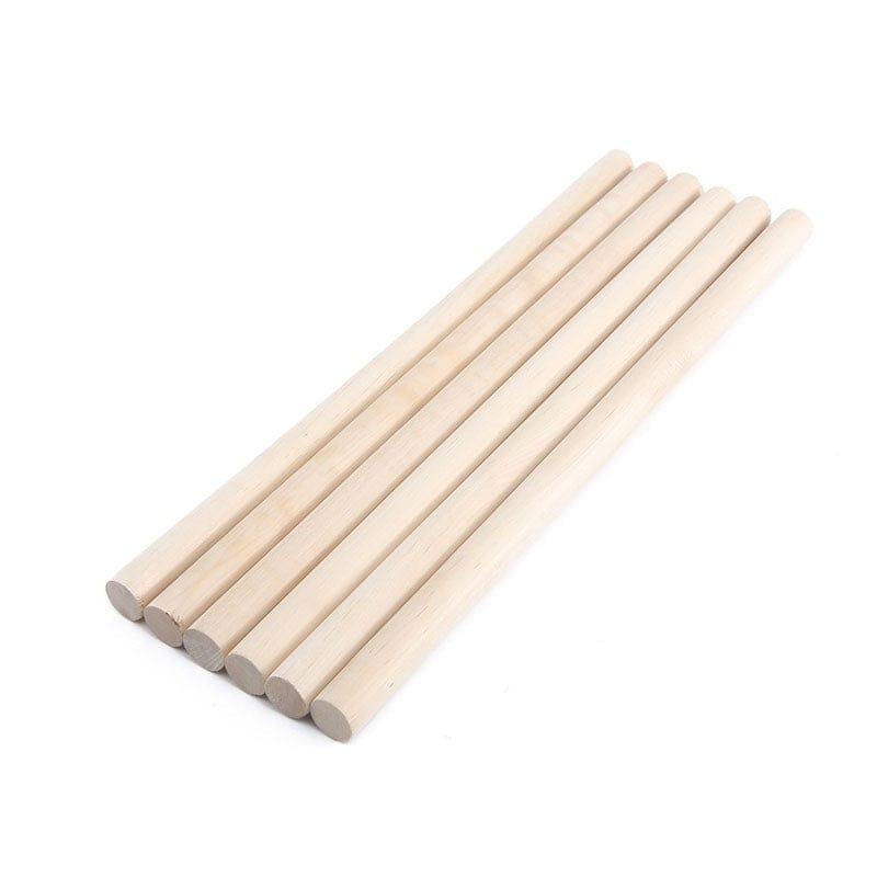 MG Traders Pack Wooden Stick Cd4 Wooden Stick 30Cmx10Mm (6 Stick)  (Contain 1 Unit)