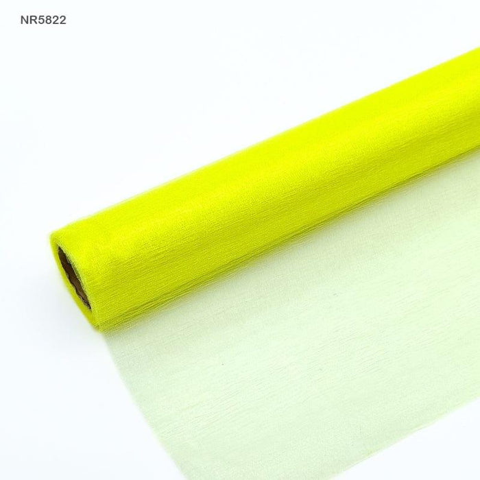 Yellow Net Fabric Roll - 48cm x 10 Yards - Craft & Decor