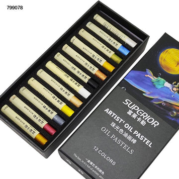 MG Traders Paint & Colours 799078 Superior Artist Oil Pastels 12 Color