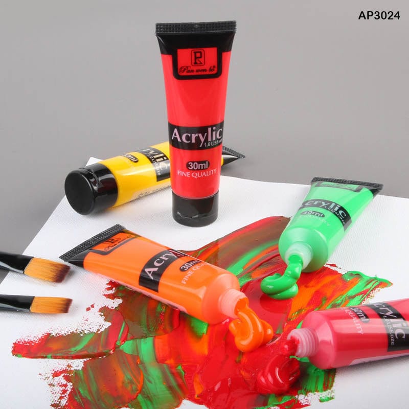 MG Traders Paint & Colours Acrylic Paint Set 24Pc (Ap3024)