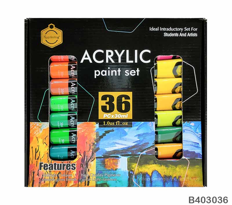 MG Traders Paint & Colours Acrylic Paint Set 36Pc (B403036)