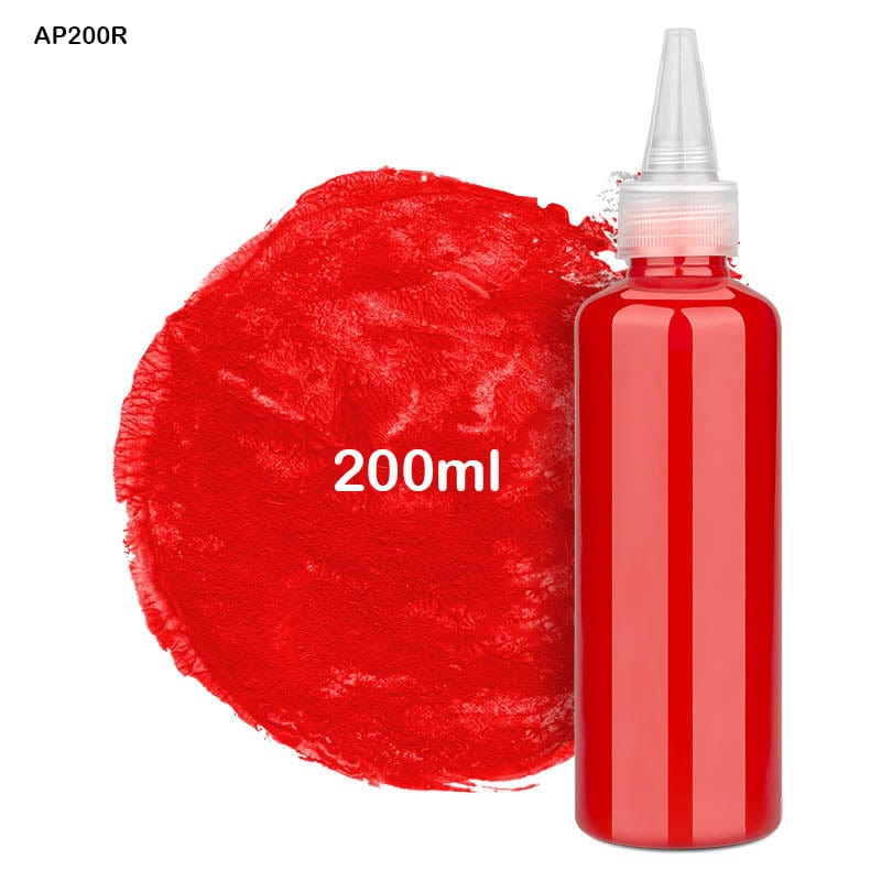MG Traders Paint & Colours Ap200R 200Ml Red Acrylic Paint