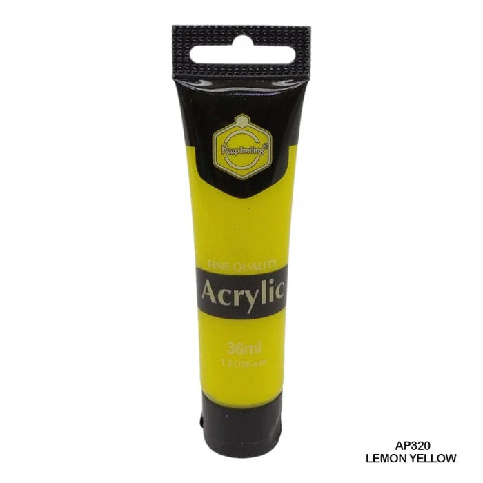 36Ml Lemon Yellow Acrylic Paint