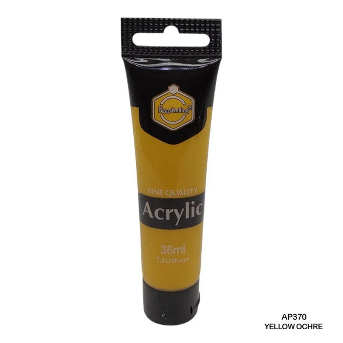 Yellow Ochre Acrylic Paint (36ml Tube) - Earthy Warm Yellow