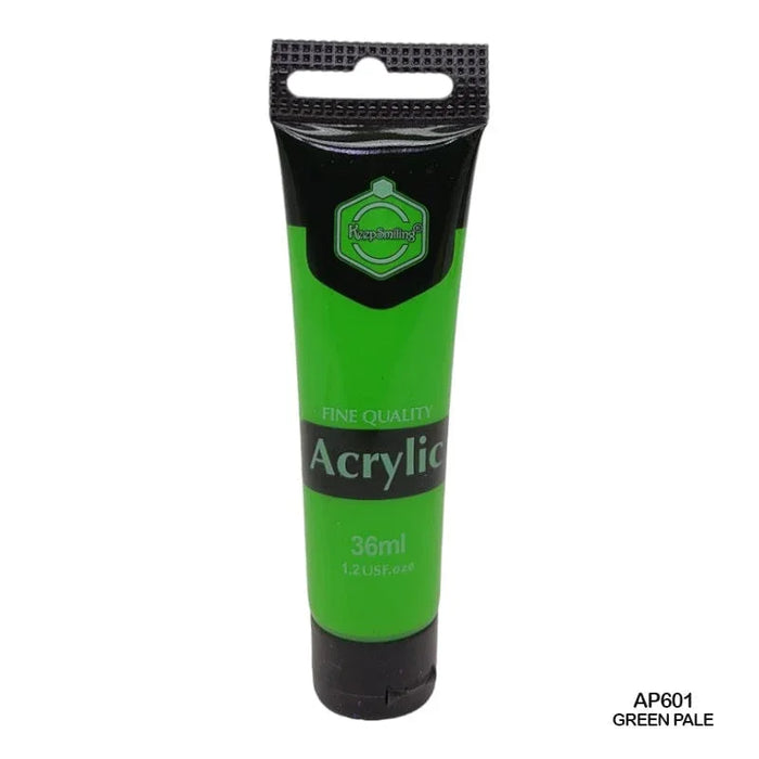 Soft Pale Green Acrylic Paint (36ml Tube) for Subtle Highlights