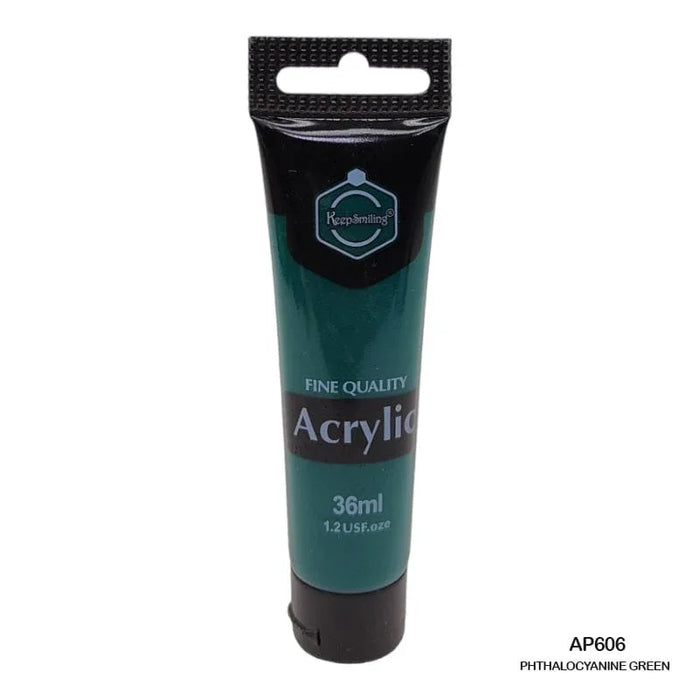 Phthalocyanine Green Acrylic Paint (36ml Tube) - Vibrant & Transparent