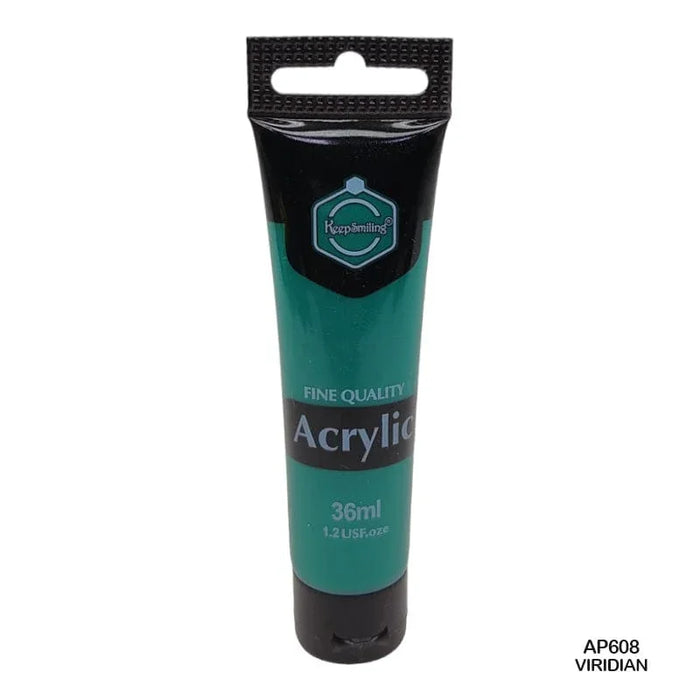 Viridian Green Acrylic Paint 36ml - Rich Artist Quality