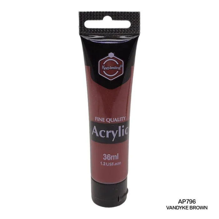 Vandyke Brown Acrylic Paint (36ml) - Rich Earth Tone