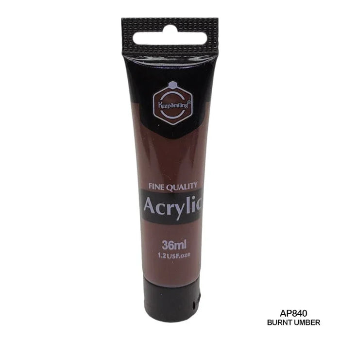 Rich Burnt Umber Acrylic Paint - Earth Tone for Artists