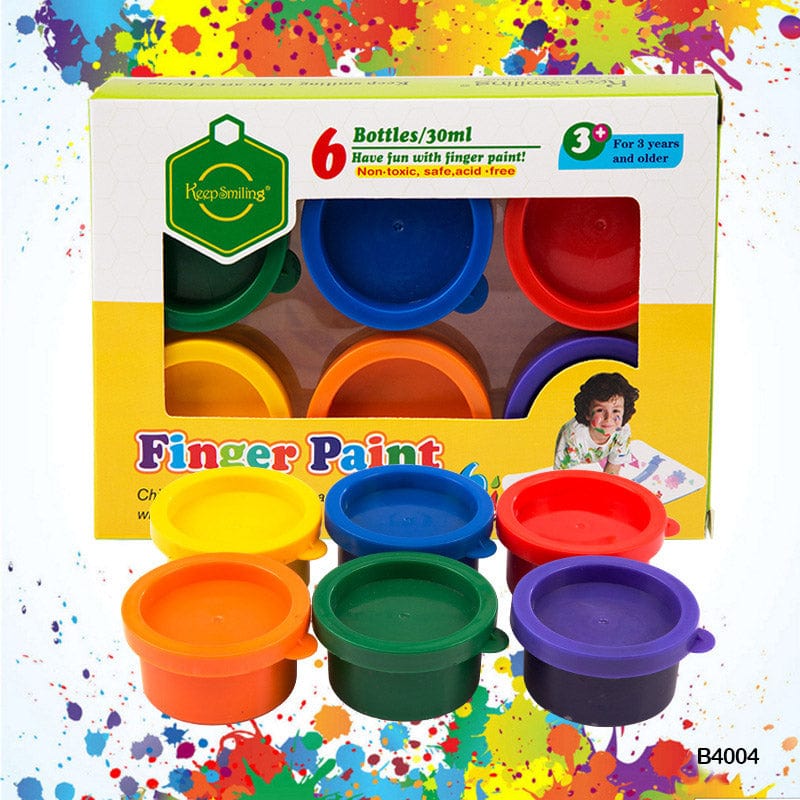 MG Traders Paint & Colours Finger Paint Color 6Pc (B4004)