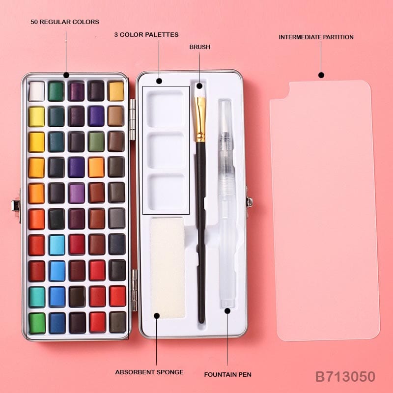 MG Traders Paint & Colours Water Color Set (B713050) (50 Color)