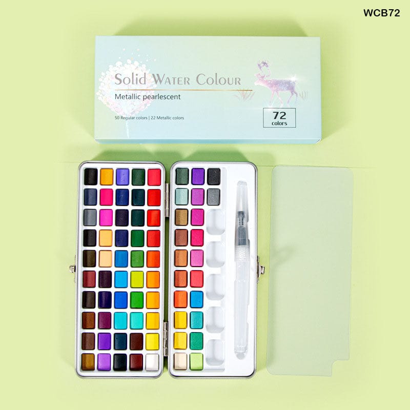 MG Traders Paint & Colours Water Color Set Wcb72 (72 Color)