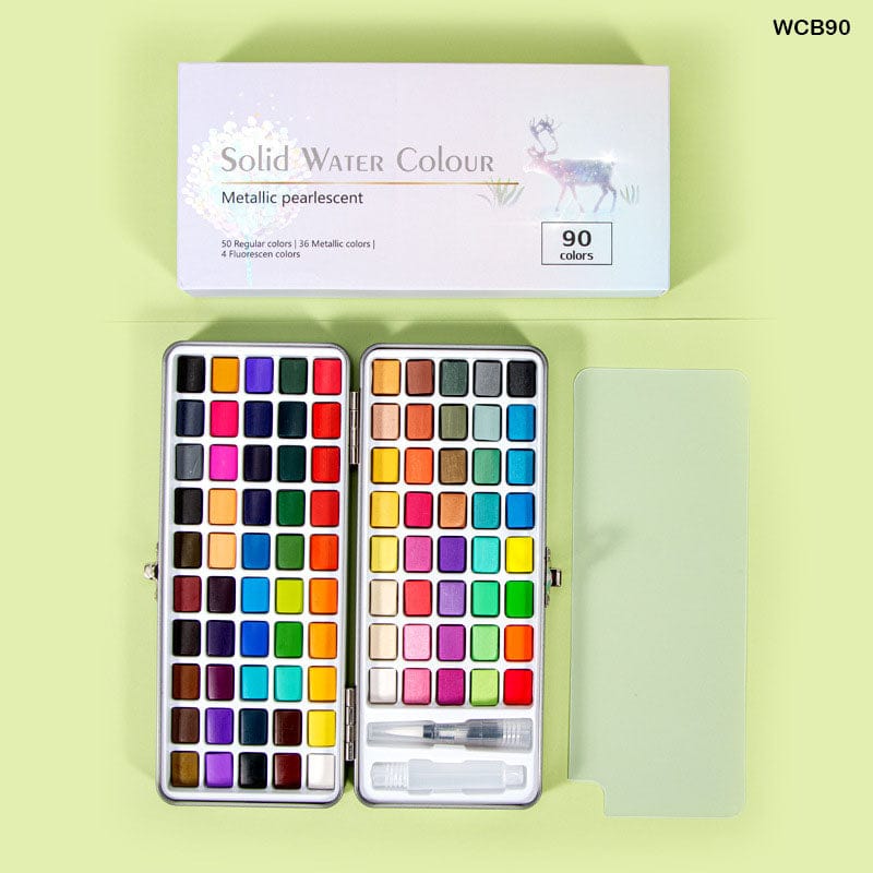 MG Traders Paint & Colours Water Color Set Wcb90 (90 Color)