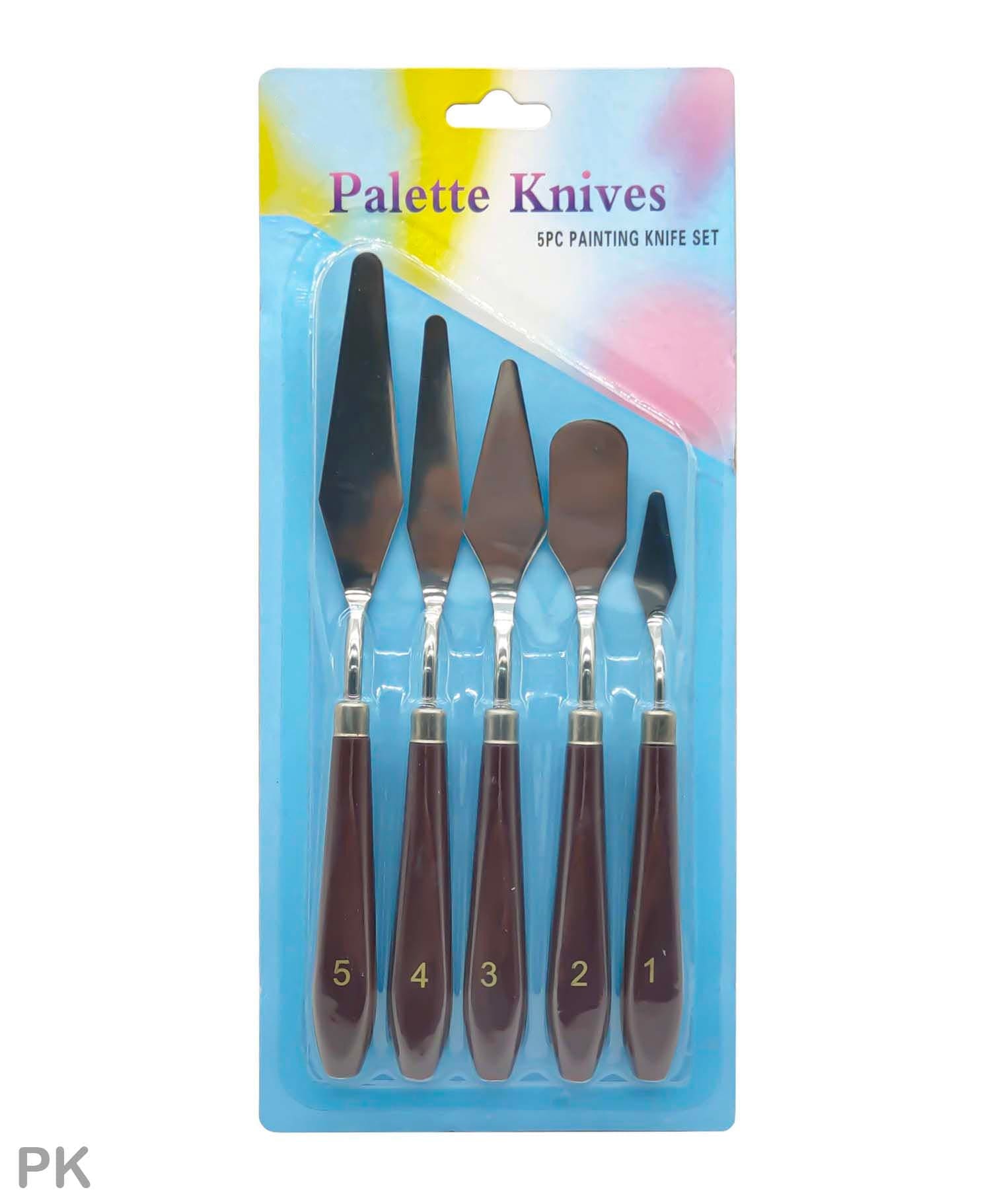 MG Traders Paint Palettes and Knives Painting Knife Metal 5Pc (Pk)  (Pack of 2)