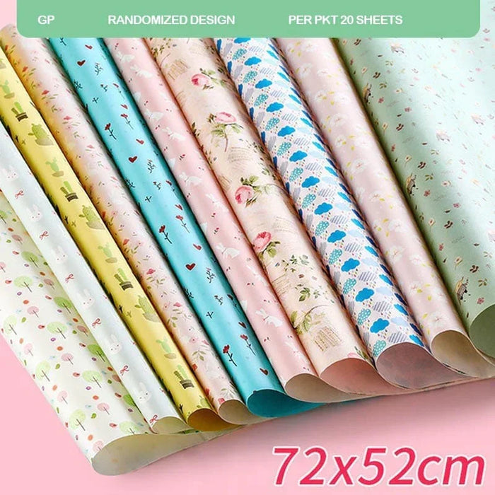 Eno greeting Gift Paper l  Pack of 20 sheets