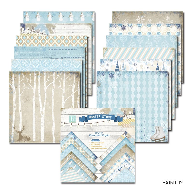 MG Traders Paper Pack 12X12 Paper Pack Winter Story (Pa151112)