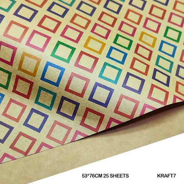 Packing Paper Kraft7 53*76Cm 25 Sheets