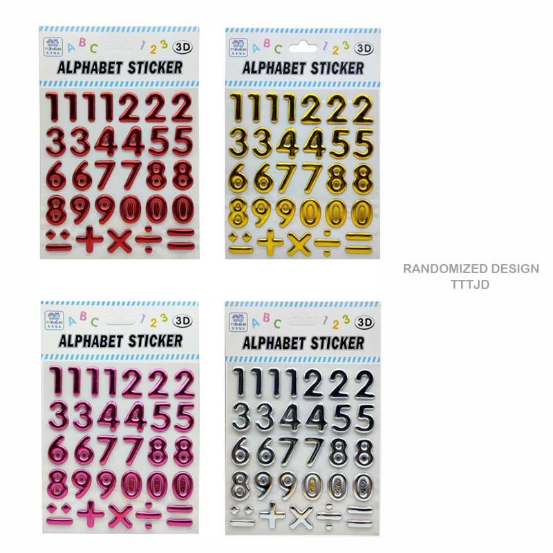MG Traders Pearl & Diamond Stickers Tttjd Metalic Journaling Sticker (Tttjd)  (Pack of 6)