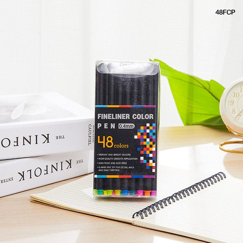 MG Traders Pen Fineliner Color Pen 0.4Mm 48Pc (48Fcp)