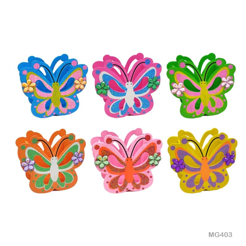 MG Traders Pen Wooden Butterfly Pen Holder (Mg403)  (Pack of 4)