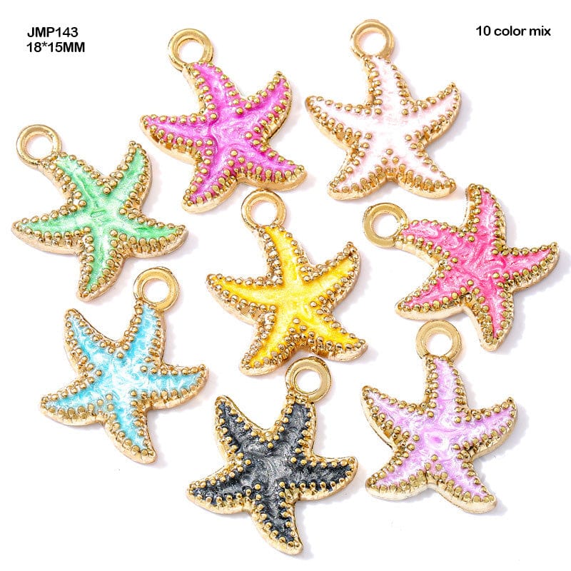 MG Traders Pendant Jmp143 Starfish Pendants Mix 18*15Mm 10Pc  (Pack of 2)