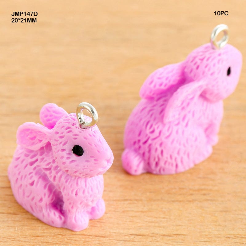 MG Traders Pendant Jmp147D Rabbit Pendants 20*21Mm 10Pc