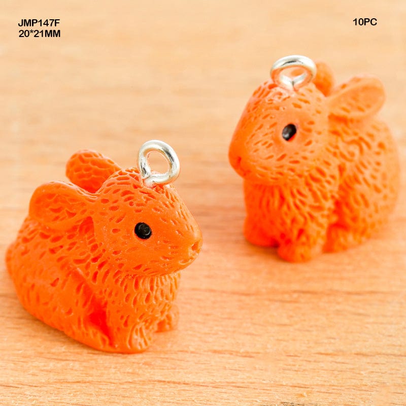 MG Traders Pendant Jmp147F Rabbit Pendants 20*21Mm 10Pc