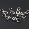 MG Traders Pendant Pbhs5B Pendant Buckle Head Silver 19*6Mm Big 5Pc  (Pack of 4)