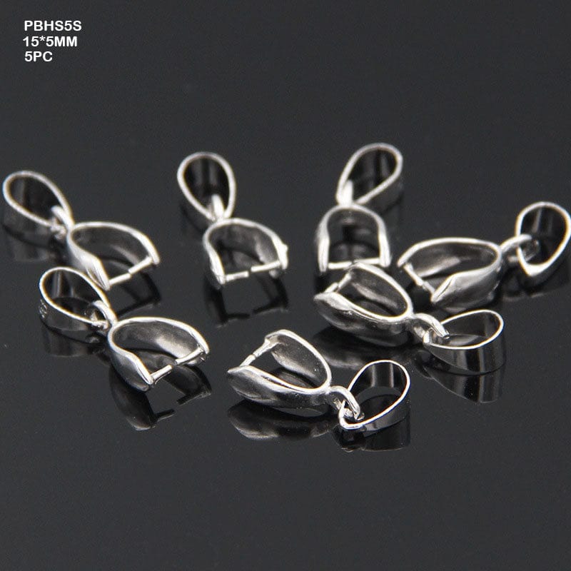 MG Traders Pendant Pbhs5S Pendant Bckle Head Silver 15*5Mm Small 5Pc)