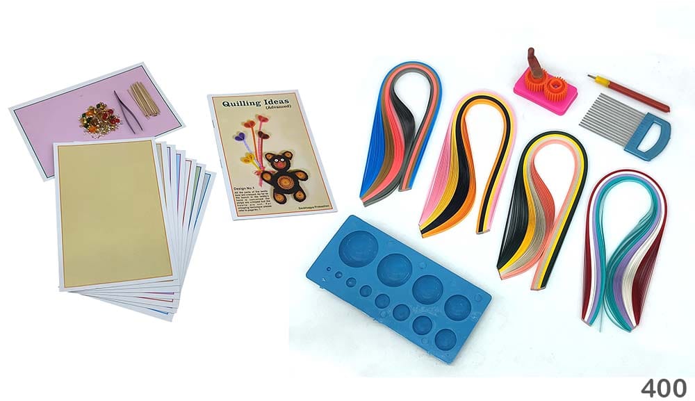 MG Traders Qilling Paper Quilling Box 400 Mrp (400)