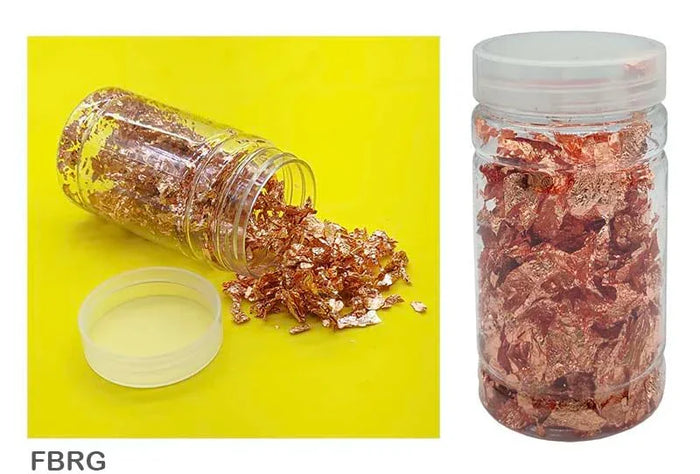 Luxurious Rose Gold Gilding Flakes for Resin Art & Crafts