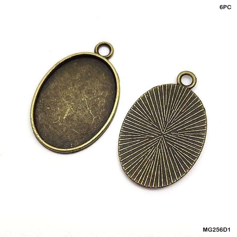 MG Traders Resin Art & Supplies Mg256D1 Oval Shape Metal 6Pc Coper