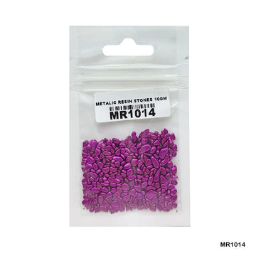 MG Traders Resin Art & Supplies Mr10-14 Metallic Resin Stones 10Gm