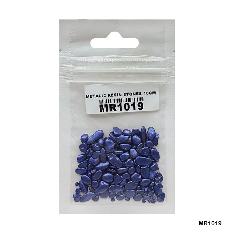 MG Traders Resin Art & Supplies Mr10-19 Metallic Resin Stones 10Gm