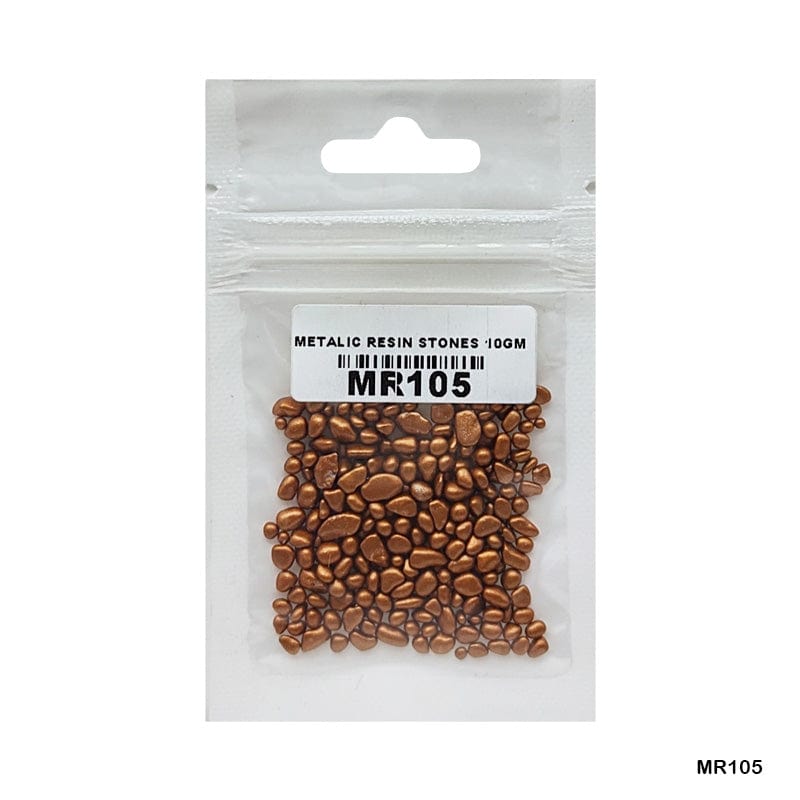 MG Traders Resin Art & Supplies Mr10-5 Metallic Resin Stones 10Gm